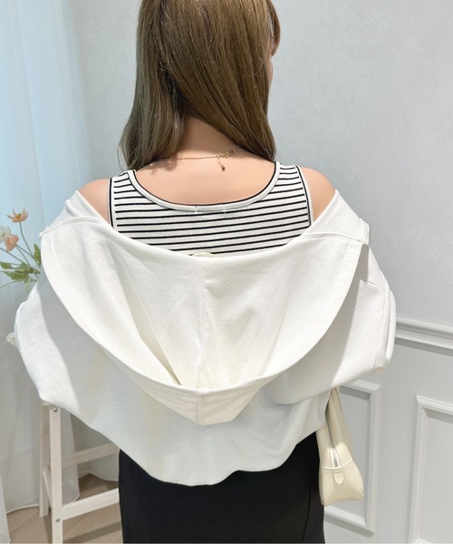 apres jour（アプレジュール）の「ボーダータンクインナー【ZOZOTOWN限定アイテム】（タンクトップ・レディース・ブラック系その他/ネイビー/ピンク系その他・フリー/X-LARGE）」の8枚目の写真