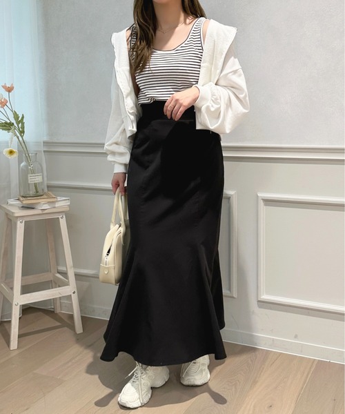 apres jour（アプレジュール）の「ボーダータンクインナー【ZOZOTOWN限定アイテム】（タンクトップ・レディース・ブラック系その他/ネイビー/ピンク系その他・フリー/X-LARGE）」の9枚目の写真