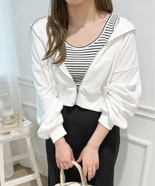 apres jour（アプレジュール）の「ボーダータンクインナー【ZOZOTOWN限定アイテム】（タンクトップ・レディース・ブラック系その他/ネイビー/ピンク系その他・フリー/X-LARGE）」の5枚目の写真