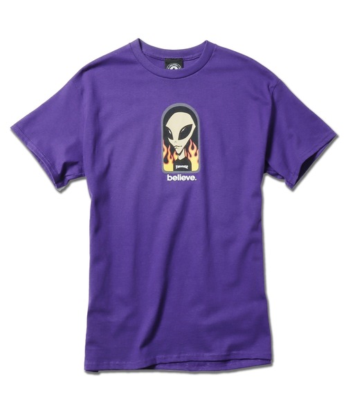 【セール】THRASHER/スラッシャー Thrasher×AWS Believe T-shirt Tシャツ グラフィックＴシャツ カットソー（Tシャツ/カットソー）｜THRASHER（スラッシャー）