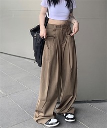 レディース メンズライクワイドパンツ