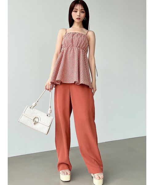 RESEXXY（リゼクシー）の「ペプラムキャミチュニック【セットアップ着用可能】（キャミソール・レディース・ブラック/アイボリー/オレンジ・FREE）」の15枚目の写真