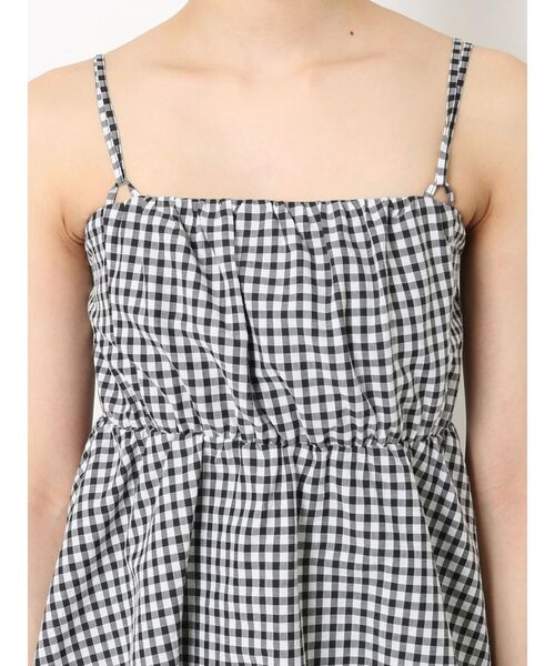 RESEXXY（リゼクシー）の「ペプラムキャミチュニック【セットアップ着用可能】（キャミソール・レディース・ブラック/アイボリー/オレンジ・FREE）」の6枚目の写真