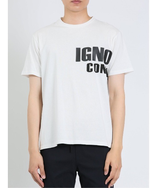 m.f.editorial（エムエフエディトリアル）の「【コットン100%】m.f.エディトリアル メンズ ラバーロゴ クルーネック半袖Tシャツ（Tシャツ/カットソー・メンズ・ホワイト・MEDIUM/LARGE）」の4枚目の写真