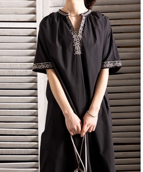 セール】パレスチナ刺繍ワンピース（ワンピース）｜Fanaka