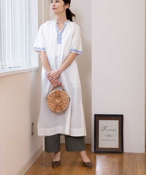 選ぶなら セール】パレスチナ刺繍ワンピース（ワンピース）｜Fanaka ワンピース
