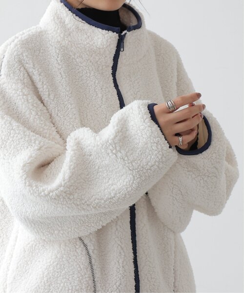 frames RAY CASSIN（フレームスレイカズン）の「配色オーバーブルゾン（ブルゾン・レディース・キナリ/ブラック/グレイッシュベージュ・FREE）」の15枚目の写真