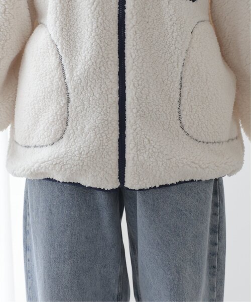 frames RAY CASSIN（フレームスレイカズン）の「配色オーバーブルゾン（ブルゾン・レディース・キナリ/ブラック/グレイッシュベージュ・FREE）」の16枚目の写真