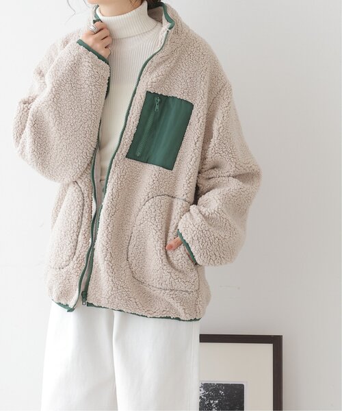 frames RAY CASSIN（フレームスレイカズン）の「配色オーバーブルゾン（ブルゾン・レディース・キナリ/ブラック/グレイッシュベージュ・FREE）」の21枚目の写真