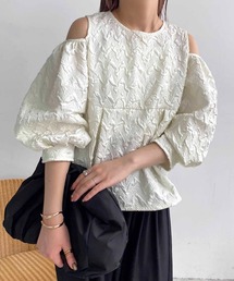 CAPRICIEUX LE'MAGE | 【WEB限定】ふくれジャガードブラウス(シャツ/ブラウス)