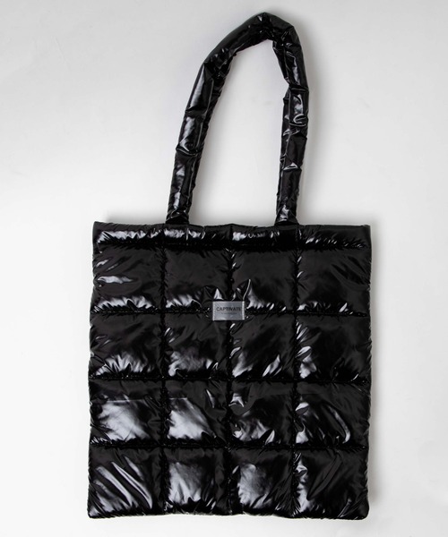 WEGO（ウィゴー）の「WEGO/パデッドトート（トートバッグ・レディース・その他1/ブラック/ホワイト/シルバー・FREE）」の7枚目の写真