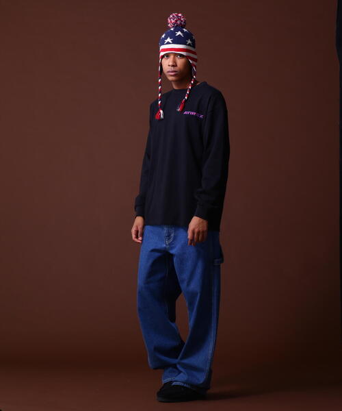 AVIREX（アヴィレックス）の「L/S T-SHIRT NEWYORK SIMBOL / 長袖 Tシャツ ニューヨーク シンボル / AVIREX / アヴィレックス（Tシャツ/カットソー・メンズ・ブラック/オレンジ/ホワイト・MEDIUM/LARGE/X-LARGE/XX-LARGE）」の6枚目の写真