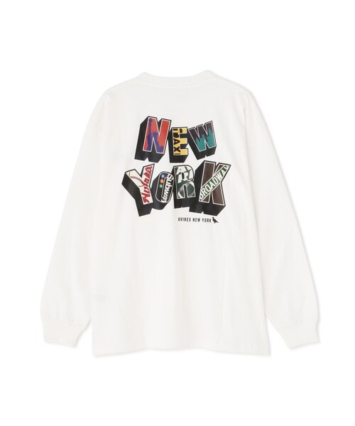 AVIREX（アヴィレックス）の「L/S T-SHIRT NEWYORK SIMBOL / 長袖 Tシャツ ニューヨーク シンボル / AVIREX / アヴィレックス（Tシャツ/カットソー・メンズ・ブラック/オレンジ/ホワイト・MEDIUM/LARGE/X-LARGE/XX-LARGE）」の20枚目の写真