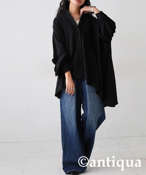 アシンメトリーシャツ（シャツ/ブラウス）｜antiqua（アンティカ