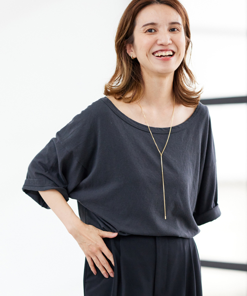 FRAMeWORK（フレームワーク）の「ピースダイTEE（Tシャツ/カットソー・レディース・チャコールグレー/ホワイト系その他/ベージュ/オレンジ・FREE）」の3枚目の写真