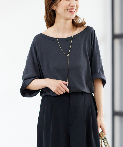 FRAMeWORK（フレームワーク）の「ピースダイTEE（Tシャツ/カットソー・レディース・チャコールグレー/ホワイト系その他/ベージュ/オレンジ・FREE）」の9枚目の写真