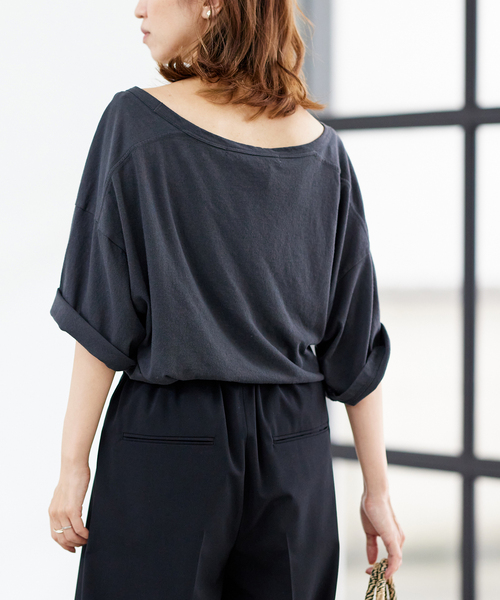 FRAMeWORK（フレームワーク）の「ピースダイTEE（Tシャツ/カットソー・レディース・チャコールグレー/ホワイト系その他/ベージュ/オレンジ・FREE）」の11枚目の写真