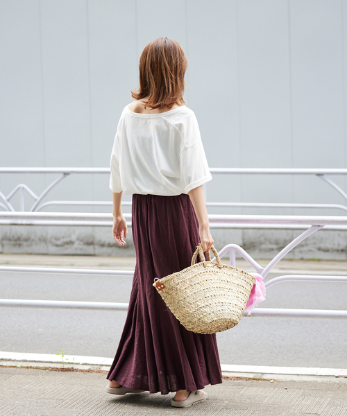 FRAMeWORK（フレームワーク）の「ピースダイTEE（Tシャツ/カットソー・レディース・チャコールグレー/ホワイト系その他/ベージュ/オレンジ・FREE）」の13枚目の写真