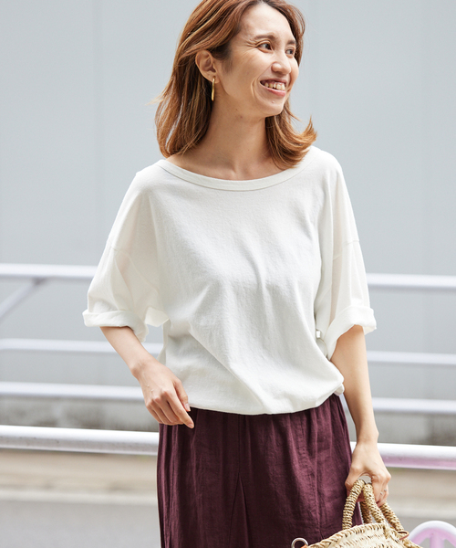 FRAMeWORK（フレームワーク）の「ピースダイTEE（Tシャツ/カットソー・レディース・チャコールグレー/ホワイト系その他/ベージュ/オレンジ・FREE）」の14枚目の写真