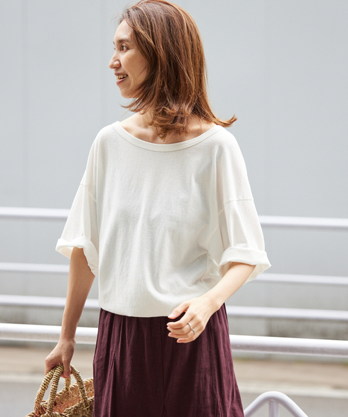 FRAMeWORK（フレームワーク）の「ピースダイTEE（Tシャツ/カットソー・レディース・チャコールグレー/ホワイト系その他/ベージュ/オレンジ・FREE）」の15枚目の写真