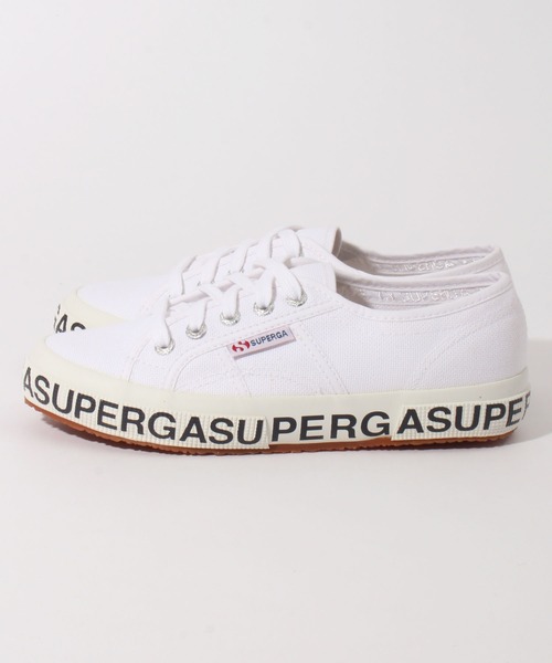 SUPERGA（スペルガ）の「【SUPERGA/スペルガ】 レタリング コットンキャンバス スニーカー/ローカット（スニーカー・レディース・ブラック/ホワイト・22.5cm/23.5cm/24.5cm/23.0cm/24.0cm/25.0cm）」の5枚目の写真