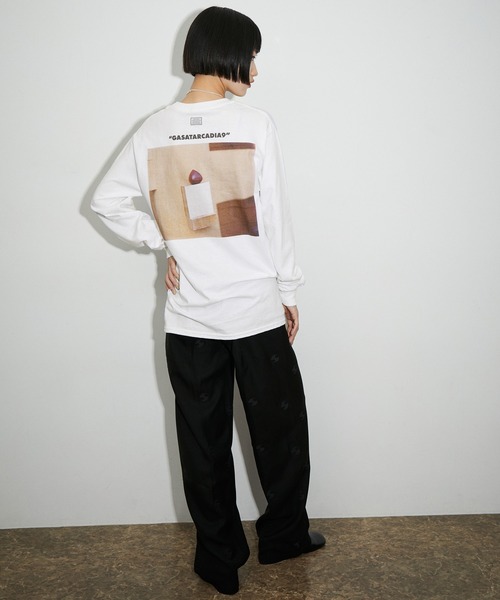 TANGTANG（タンタン）の「【TANGTANG】GASATANG Tee（Tシャツ/カットソー・レディース・ホワイト・S）」の2枚目の写真