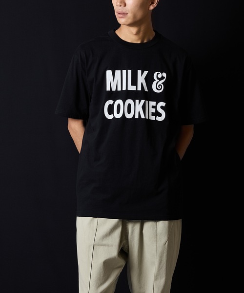 セール】MILK&COOKIES T-SHIRT / ミルク アンド クッキーズロゴ T