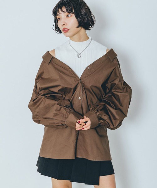 PAGEBOY(ページボーイ)の「ドロップカラーブラウス(シャツ/ブラウス・レディース・ブラウン/ブラック/オフホワイト・FREE)」の20枚目の写真