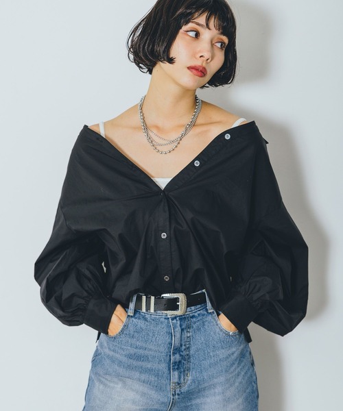 PAGEBOY(ページボーイ)の「ドロップカラーブラウス(シャツ/ブラウス・レディース・ブラウン/ブラック/オフホワイト・FREE)」の17枚目の写真