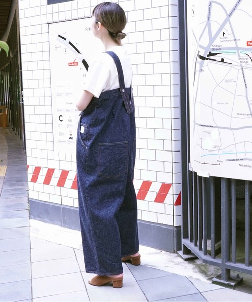 BROOKLYN OVERALL（ブルックリンオーバーオール）の「ビックオーバーオール（サロペット/オーバーオール・レディース・インディゴブルー・FREE）」の5枚目の写真