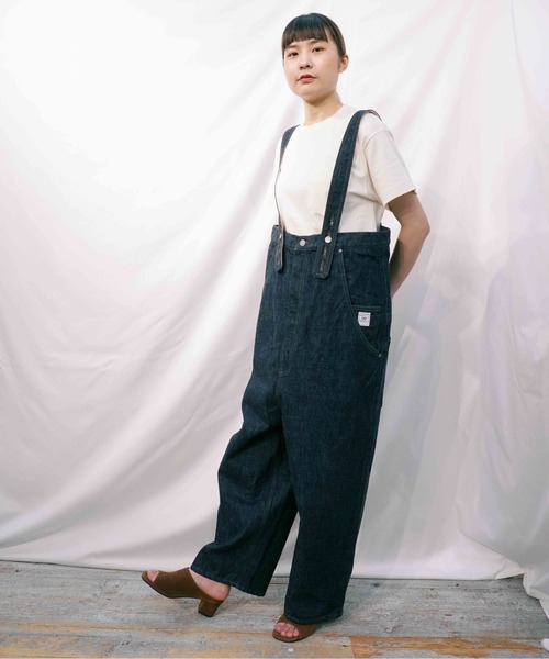 BROOKLYN OVERALL（ブルックリンオーバーオール）の「ビックオーバーオール（サロペット/オーバーオール・レディース・インディゴブルー・FREE）」の15枚目の写真