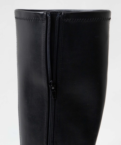 WEGO(ウィゴー)の「WEGO/ボリュームロングブーツ(ブーツ・レディース・ブラック/オフホワイト・MEDIUM/LARGE)」の9枚目の写真
