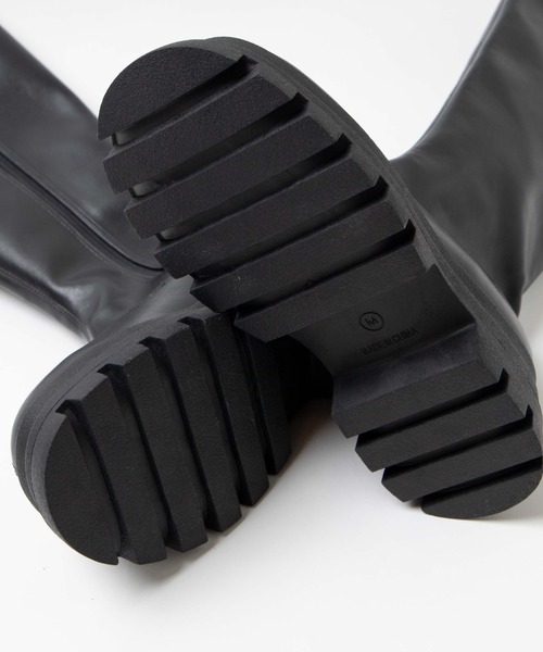 WEGO(ウィゴー)の「WEGO/ボリュームロングブーツ(ブーツ・レディース・ブラック/オフホワイト・MEDIUM/LARGE)」の11枚目の写真