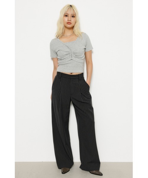 LAGUA GEM(ラグアジェム)の「CAMI SET CUT トップス(Tシャツ/カットソー・レディース・ホワイト/ブラック/杢グレー・FREE)」の8枚目の写真