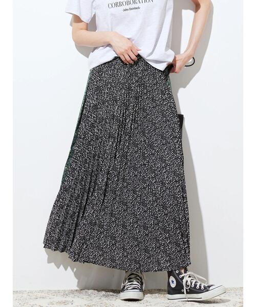 AMERICAN HOLIC(アメリカンホリック)の「MANY WAY柄違いプリーツスカート(スカート・レディース・ブラック/グリーン/テラコッタ・M/L)」の19枚目の写真