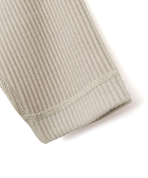 MAKE YOUR DAY（メイクユアデイ）の「無地リブコンビオール（ロンパース・キッズ・グレー/ピンク/アイボリー/イエロー・50-60㎝/70-80cm）」の11枚目の写真