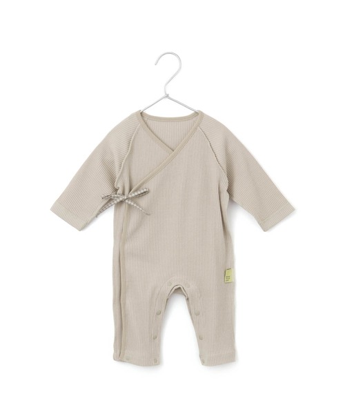 MAKE YOUR DAY（メイクユアデイ）の「無地リブコンビオール（ロンパース・キッズ・グレー/ピンク/アイボリー/イエロー・50-60㎝/70-80cm）」の18枚目の写真
