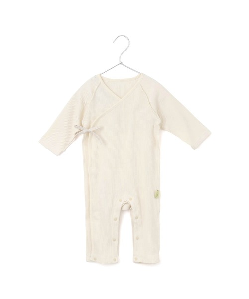 MAKE YOUR DAY（メイクユアデイ）の「無地リブコンビオール（ロンパース・キッズ・グレー/ピンク/アイボリー/イエロー・50-60㎝/70-80cm）」の19枚目の写真