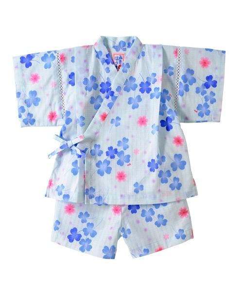 MIKI HOUSE（ミキハウス）の「クローバー柄甚平スーツ（浴衣