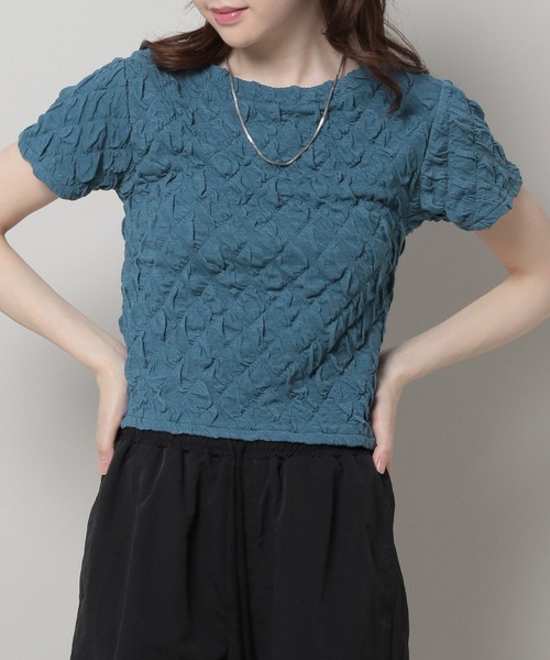 3.3 Field Trip (3.3フィールドトリップ)の「3.3 Field Trip/シャーリングT 2969746(Tシャツ/カットソー・レディース・ブルー/ブラック/ホワイト・FREE)」の3枚目の写真