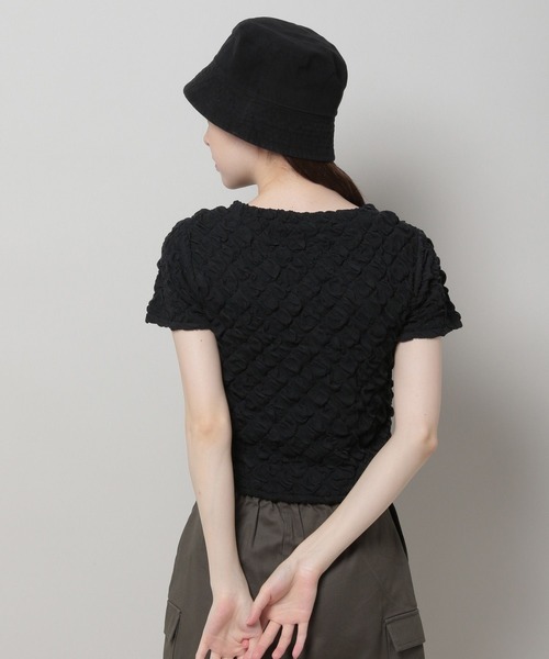 3.3 Field Trip (3.3フィールドトリップ)の「3.3 Field Trip/シャーリングT 2969746(Tシャツ/カットソー・レディース・ブルー/ブラック/ホワイト・FREE)」の18枚目の写真