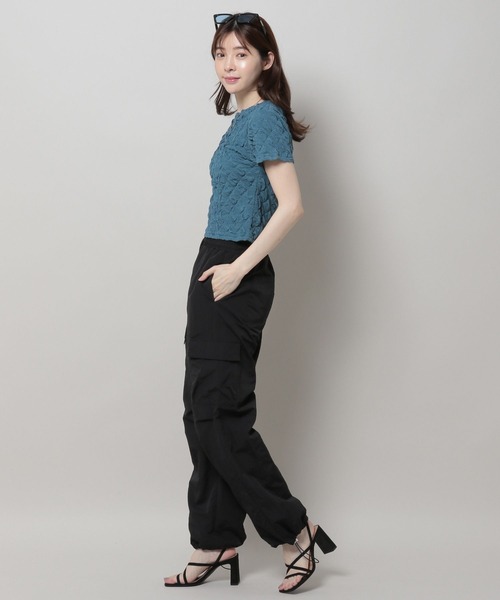 3.3 Field Trip (3.3フィールドトリップ)の「3.3 Field Trip/シャーリングT 2969746(Tシャツ/カットソー・レディース・ブルー/ブラック/ホワイト・FREE)」の21枚目の写真