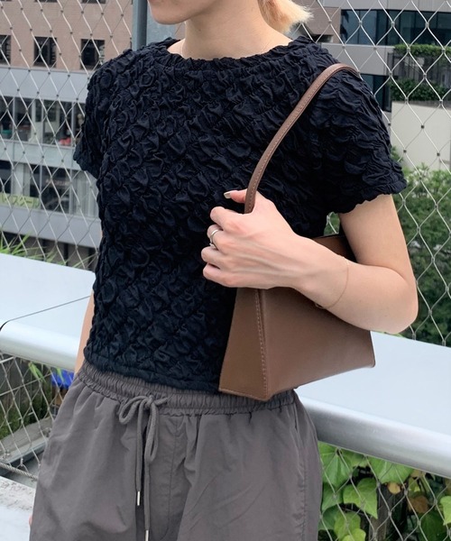 3.3 Field Trip (3.3フィールドトリップ)の「3.3 Field Trip/シャーリングT 2969746(Tシャツ/カットソー・レディース・ブルー/ブラック/ホワイト・FREE)」の11枚目の写真