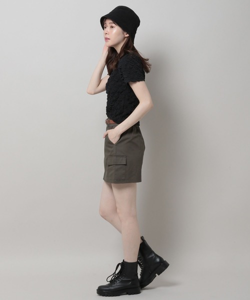 3.3 Field Trip (3.3フィールドトリップ)の「3.3 Field Trip/シャーリングT 2969746(Tシャツ/カットソー・レディース・ブルー/ブラック/ホワイト・FREE)」の12枚目の写真