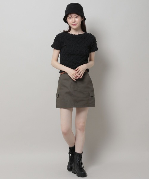 3.3 Field Trip (3.3フィールドトリップ)の「3.3 Field Trip/シャーリングT 2969746(Tシャツ/カットソー・レディース・ブルー/ブラック/ホワイト・FREE)」の14枚目の写真