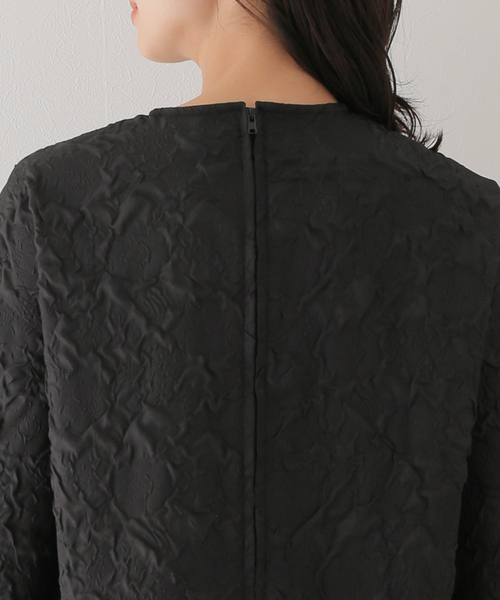 Torrazzo Donna(トラッゾドンナ)の「【TORRAZZO DONNA/トラッゾドンナ】Jacquard Flare Silhouette:ワンピース(ワンピース・レディース・ブラック・FREE)」の11枚目の写真