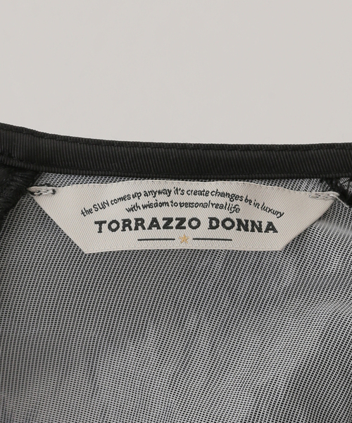 Torrazzo Donna(トラッゾドンナ)の「【TORRAZZO DONNA/トラッゾドンナ】Jacquard Flare Silhouette:ワンピース(ワンピース・レディース・ブラック・FREE)」の17枚目の写真