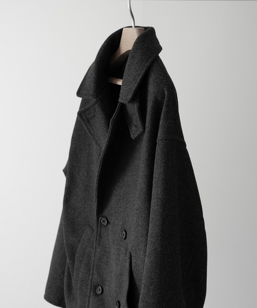 RUUBON】melange melton P-coat / メランジ メルトン Pコート