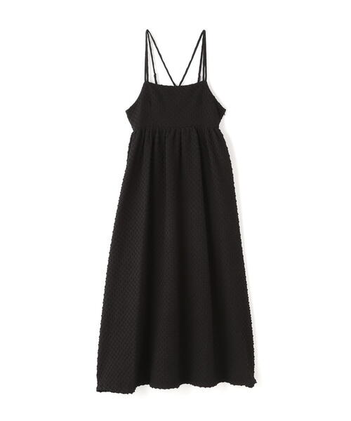 N.（N. Natural Beauty Basic）（エヌエヌナチュラルビューティーベーシック）の「スクエアジャガードボリュームキャミワンピース（ワンピース・レディース・ホワイト/ブラック・MEDIUM）」の5枚目の写真