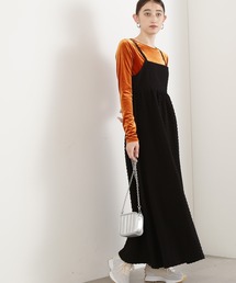 N.（N. Natural Beauty Basic） | スクエアジャガードボリュームキャミワンピース(ワンピース)